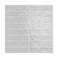 Ash Gray glossy ceramic tile from the ModLine Collection, offering a modern neutral for walls.