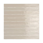 Desert Sand glossy ceramic wall tile in a 2x20 format, perfect for natural, elegant designs.