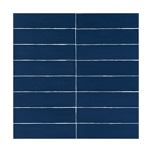 ModLine Midnight Blue 3×12 matte ceramic wall tile.