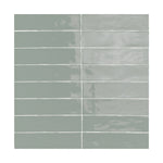 Mint Sage glossy ceramic tile from the ModLine Collection, bringing a refreshing touch to walls.