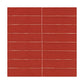 Rustic Clay matte ceramic wall tile in a linear 3x12 design, perfect for cozy interiors.