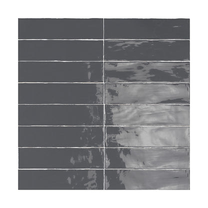 ModLine Slate Stone 3×12 glossy ceramic wall tile.