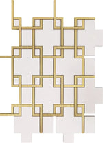 Modern Heritage Mosaic Tiles – Fusion of Marble and Metal - Bronze - mosaic  