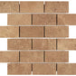 Noce Travertine 2x4 Mosaic Tile – Honed/Filled, Tumbled, & Split-Face - mosaic  