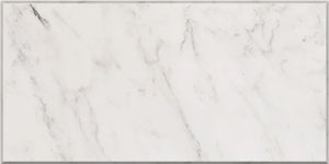 Oriental White marble 3×6 subway tile in a smooth polished or honed finish.