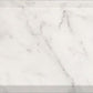 Elongated 4x12 Oriental White marble subway tile in honed finish for walls and backsplashes.