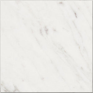 Oriental White polished 24×24 marble tile.