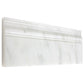 Oriental White marble baseboard with polished finish for elegant wall-to-floor transitions.