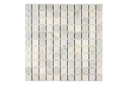 asian statuary 1x1 marble mosaic tile