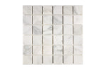 2x2 asian statuary or oriental white marble mosaic