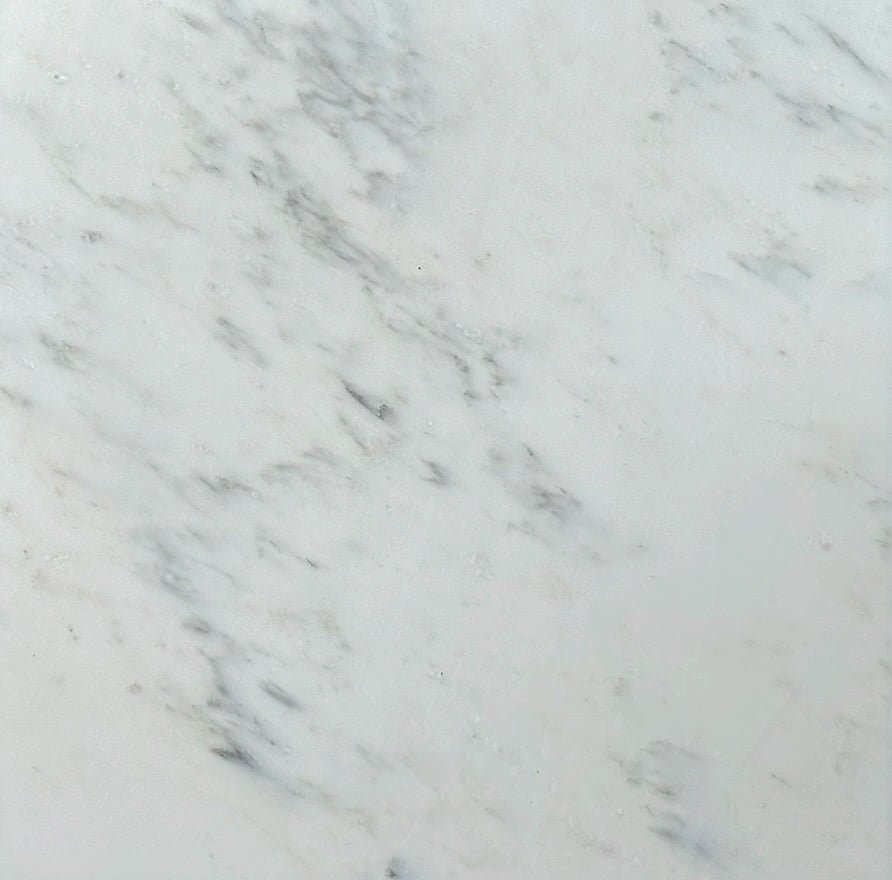 Oriental White (Asian Statuary) marble tile, 18x18 inches, available in polished and honed finish