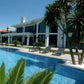 SeraPool Outdoor pool built by Artepierre's relax collection surrounded by luxury estate scene.