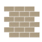 Desert Sand 2x4 glass mosaic tile providing a soft, natural tone for a calming spa wall.