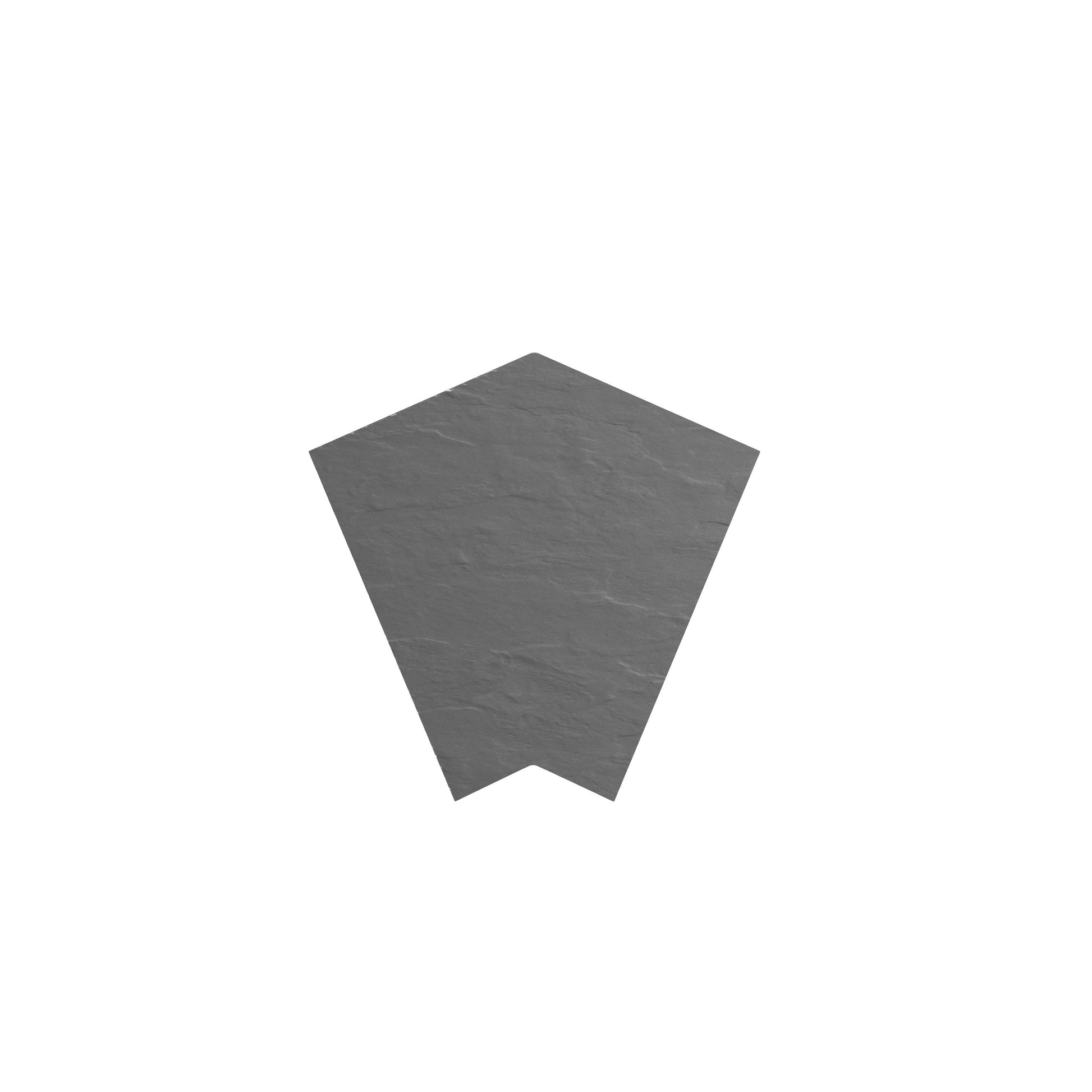 SeraPool Relax full-body porcelain drain grate corner, Anthracite, 12x12, 45-degree corner piece