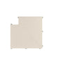 SeraPool Relax full-body porcelain drain corner, Beige, 12x12, 90° corner piece (top view)