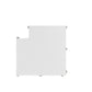 SeraPool Relax white full-body porcelain pool drain grate corner tile, 12×12, 90-degree corner piece (studio image).