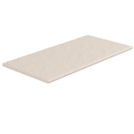SeraPool Relax full-body porcelain slot overflow edge tile, Beige, full bullnose — studio image