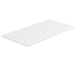 SeraPool Relax full-body porcelain slot overflow edge tile, White, full bullnose — studio image