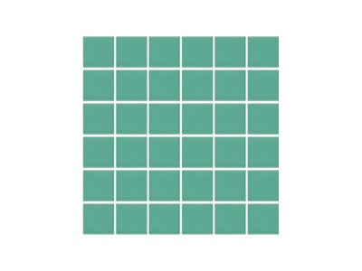SeraPool Porcelain pool teal mosaic tile pattern on a white background