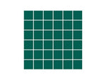 SeraPool Green square porcelain pool mosaic tile on a white background