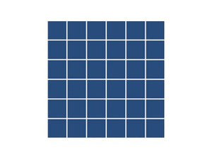 SeraPool Blue square porcelain pool mosaic tile on a white background