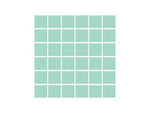 SeraPool Grid of small porcelain pool teal tiles on a white background