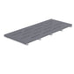 SeraPool Relax anthracite full-body porcelain pool drain grate, 12×26, studio product image on white background.