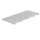 SeraPool Relax gray full-body porcelain pool drain grate, 12×26, studio product image on white background.