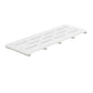 SeraPool Relax white full-body porcelain pool drain grate, 10×26, studio product image on white background.