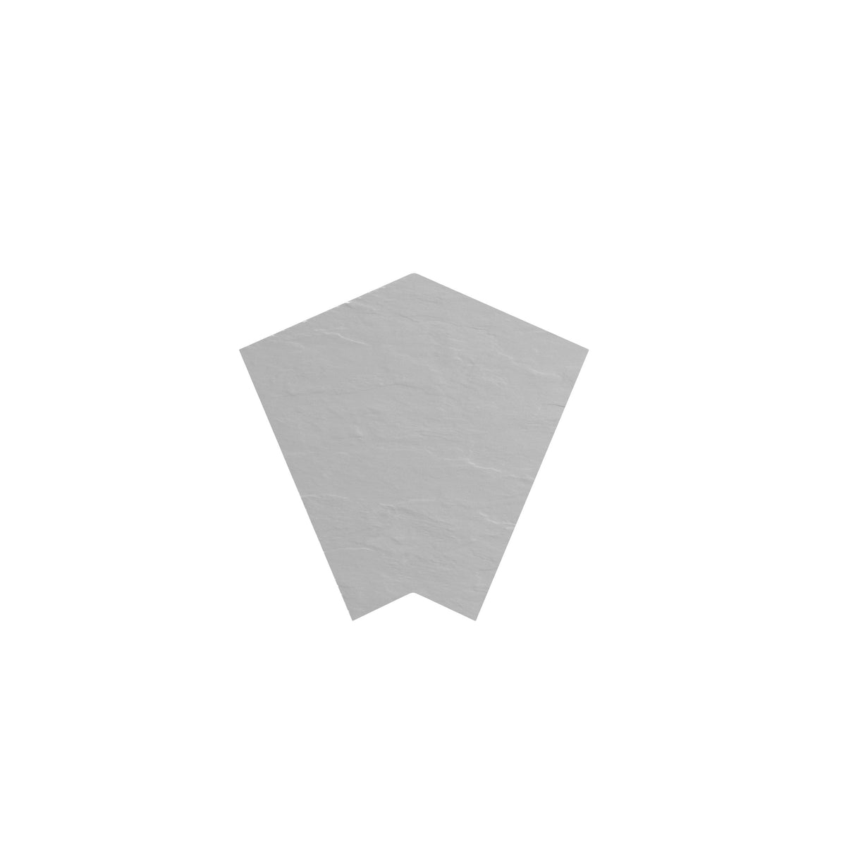 SeraPool Relax full-body porcelain drain grate corner, Gray, 12x12, 45-degree corner piece