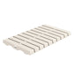 SeraPool Relax flexible porcelain drain grate, beige, 12×20, studio view on white background.