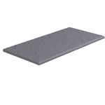 SeraPool Relax full-body porcelain pool coping in Anthracite, half bullnose edge profile, studio view.