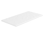 SeraPool Relax full-body porcelain pool coping in White, half bullnose edge profile, studio view.