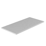 SeraPool Relax full-body porcelain slot overflow edge tile, Gray color, half bullnose profile.
