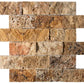 Scabos Travertine 2x4 Mosaic Tile – Polished, Tumbled & Split-Face