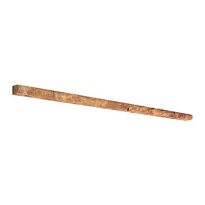 Scabos Travertine Pencil Liner – Tumbled finish, bold gold, red, and brown tones, ideal for tile borders, edge finishing, and decorative trims.