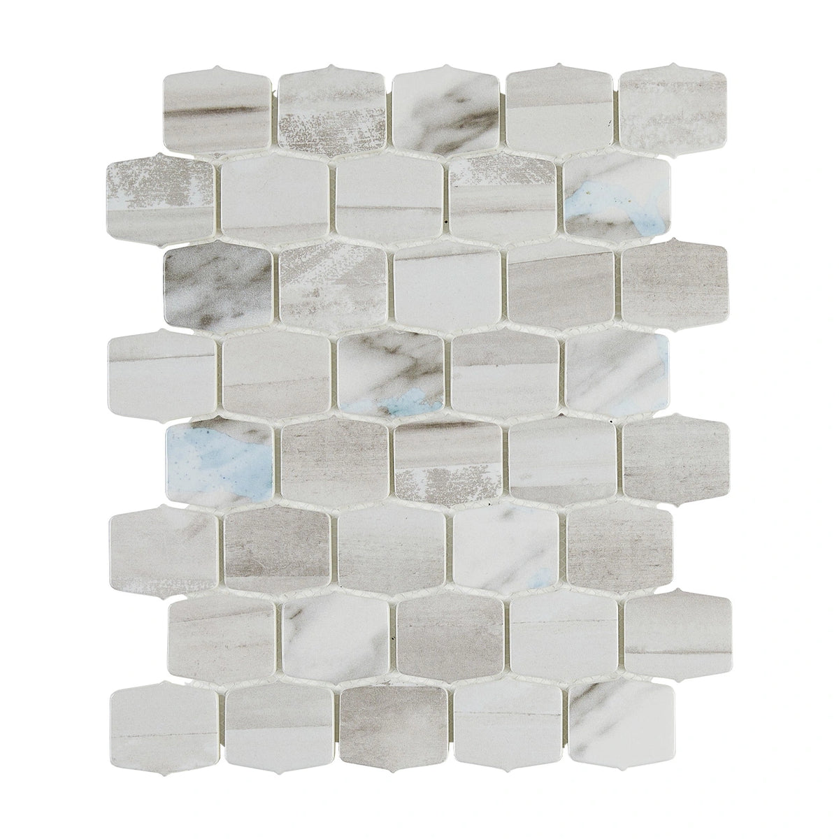 Seascape Pacific Horizon pressed-glass 2-inch lantern mosaic full sheet.