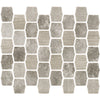 Serene Layers 2-Inch Lantern Glass Mosaic - Ash Gray