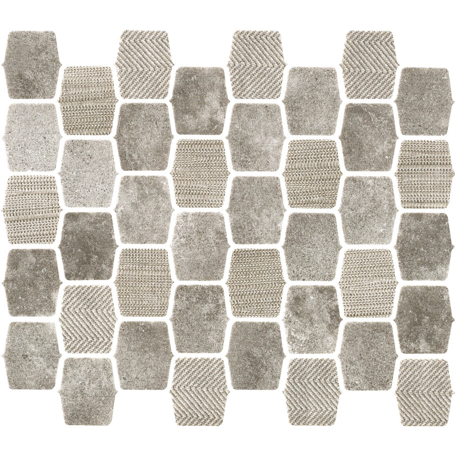 Ash Gray 2-inch lantern glass mosaic bringing contemporary style 