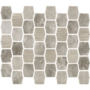 Ash Gray 2-inch lantern glass mosaic bringing contemporary style 