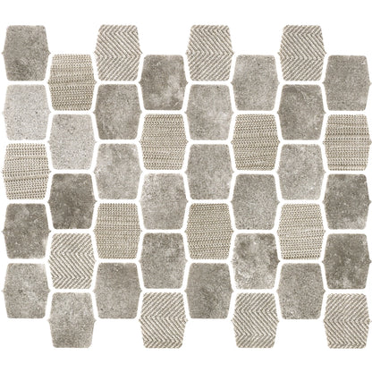 Ash Gray 2-inch lantern glass mosaic bringing contemporary style 