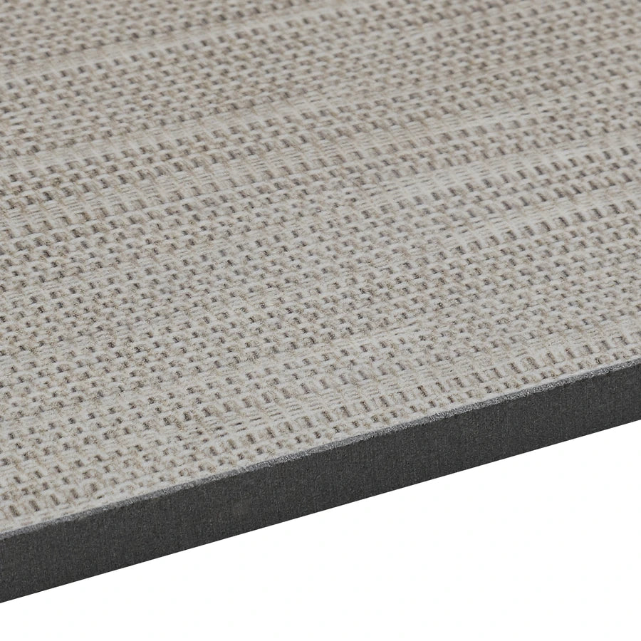 Soft gray Silver Mist 24x24 tile (edge details) providing minimal grout lines for expansive floor designs.