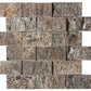 Silver Travertine 2x4 Mosaic Tiles – Tumbled & Split Face - mosaic  