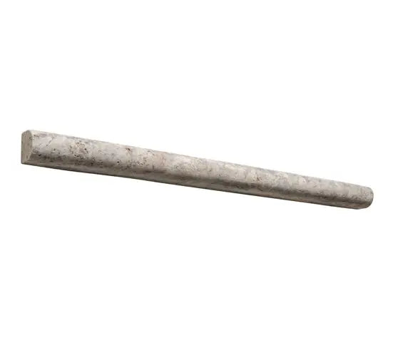 Silver Travertine Bullnose Liner – 3/4x12 - Liner  