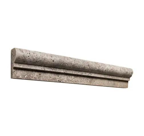 Silver Travertine Ogee Liner/ Chair Rail – 2x12 - Liner  