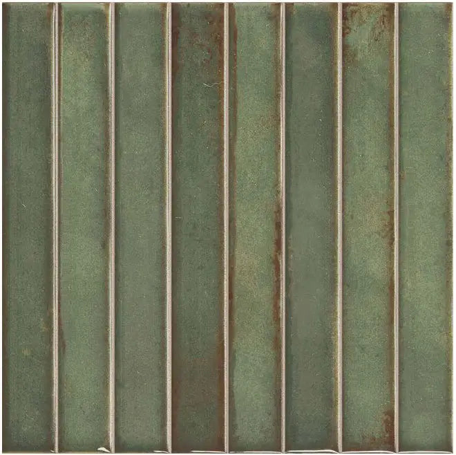 Baku Emerald Ceramic Tile in matte finish, 14x14, for sophisticated interiors.