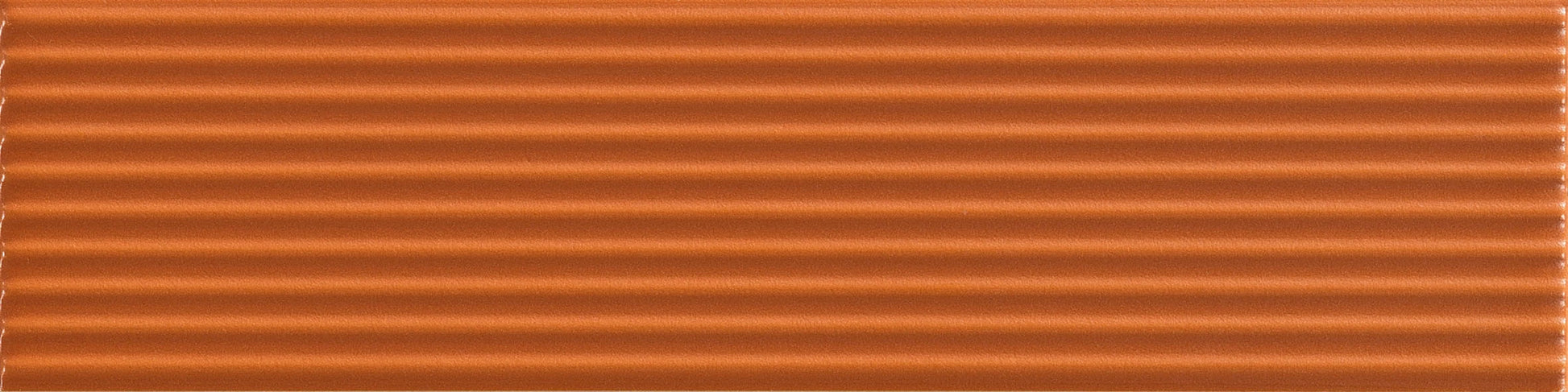 Terracotta Bliss Strata ceramic wall tile from the Rhythm Collection.