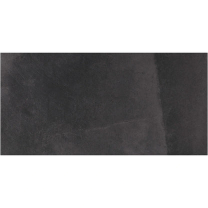 Textura porcelain tile in 12x24 size in Anthracite color, ideal for modern kitchen floors and walls.