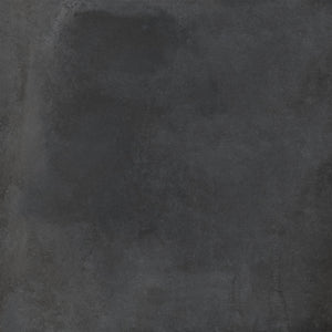 Textura Anthracite 36×36 large-format matte porcelain tile with a stamped-concrete look.