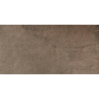 Textura Porcelain Tile – Stamped Concrete Look - Brown - Glazed-Porcelain Tile  